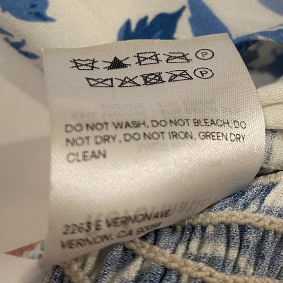 Reformation Reign Top Long Sleeve Floral Print Shirt Size 2 - Picture 13 of 13